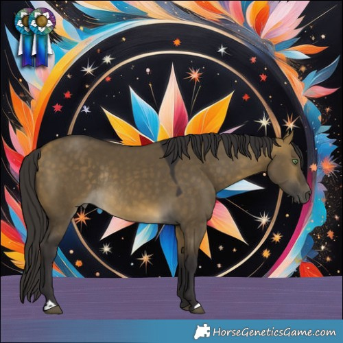 Horse Color:Buckskin Dun Rabicano