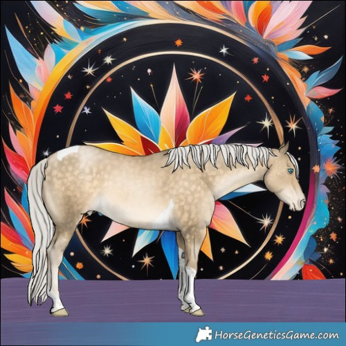 Horse Color:Silver Buckskin Pearl Tobiano Appaloosa
