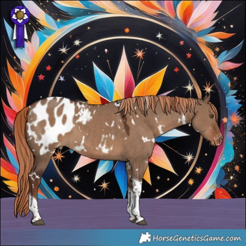 Horse Color:White Spotted Liver Red Dun Tobiano Appaloosa 