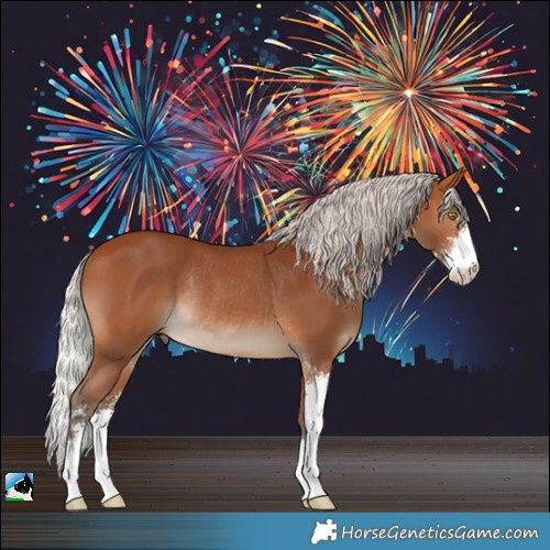 Horse Color:Silver Bay Sabino Rabicano