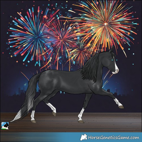 Horse Color:Black Splash 