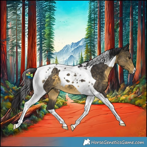 Horse Color:Buckskin Mushroom Tobiano