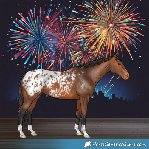 Horse Color:Bay Appaloosa 