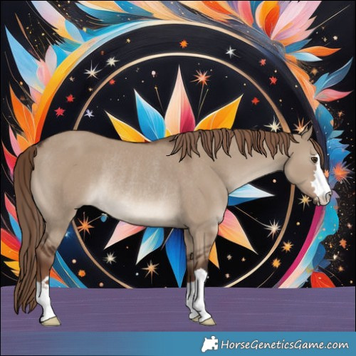 Horse Color:Liver Red Dun Rabicano