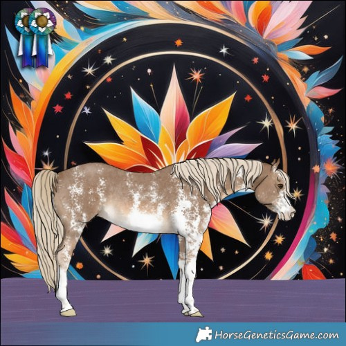 Horse Color:Chocolate Palomino Sabino Rabicano 