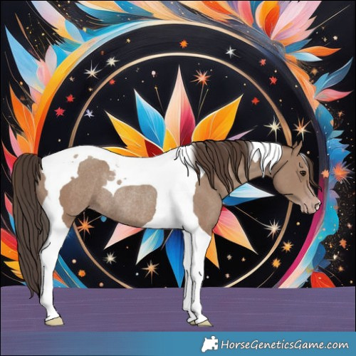 Horse Color:Classic Champagne Tobiano Rabicano