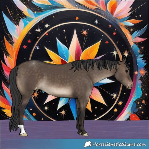 Horse Color:Brown Dun Appaloosa