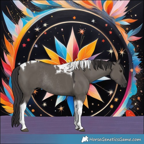 Horse Color:Smoky Grullo Tobiano Rabicano 