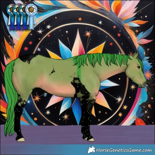 Horse Color:Void Watercolor Grullo Tobiano