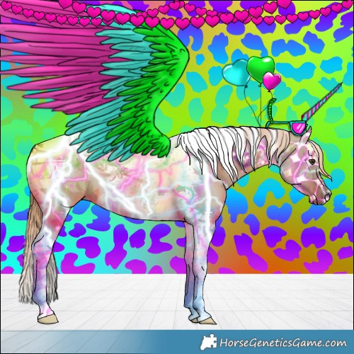 Horse Color:Liver Red Dun Tobiano 