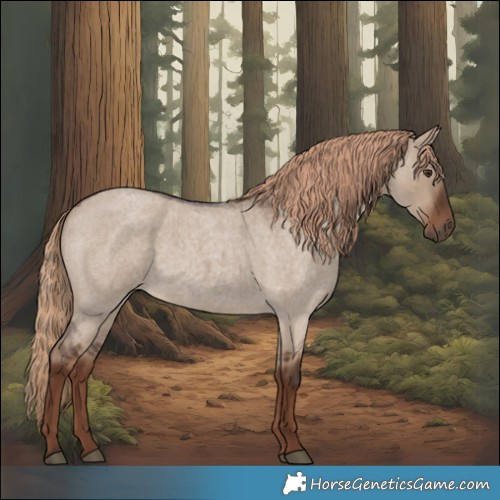 Horse Color:Liver Red Dun Roan