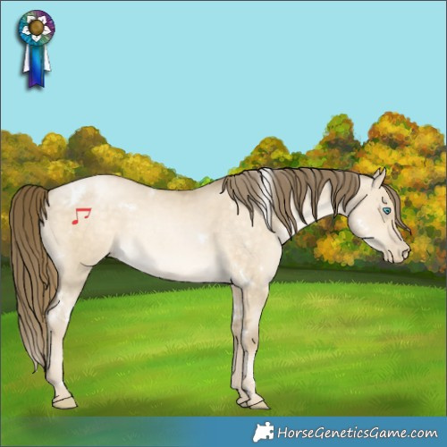 Horse Color:White Spotted Buckskin Snowdrop Dun Rabicano