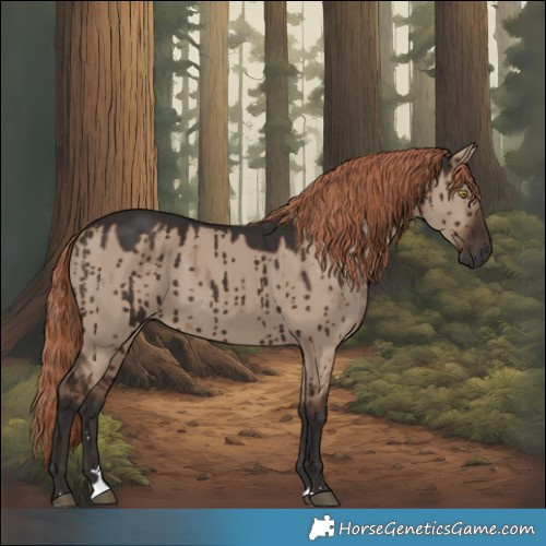 Horse Color:Liver Red Dun Brindle 