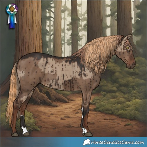 Horse Color:Liver Red Dun Brindle and Liver Red Dun Brindle