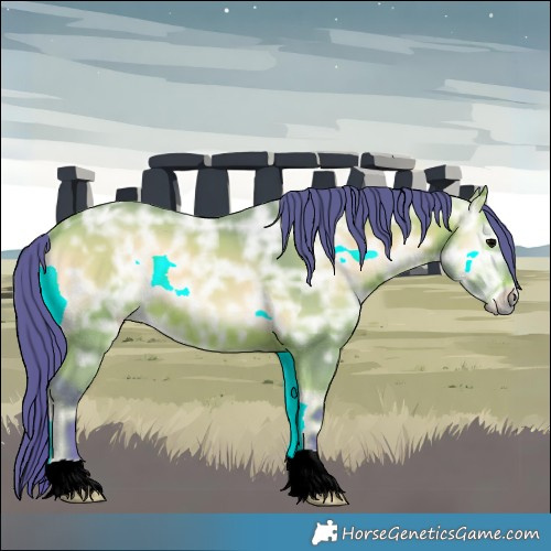 Horse Color:Watercolor Bay Ice Onyx