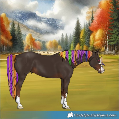 Horse Color:Painted Liver Chestnut