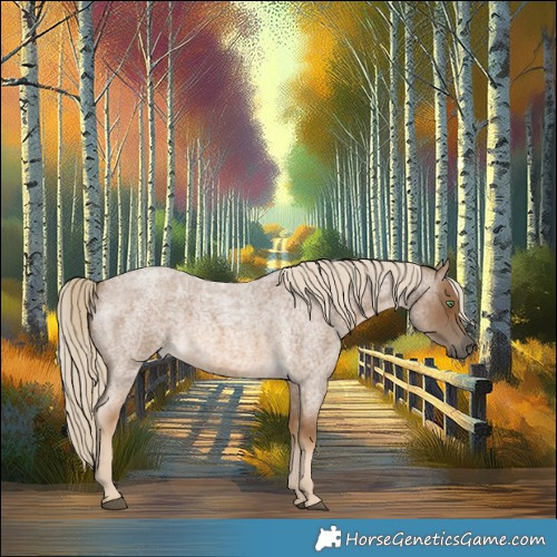 Horse Color:Chocolate Palomino Roan