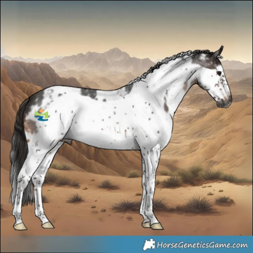 Horse Color:Gray White Spotted Brown Sabino Frame