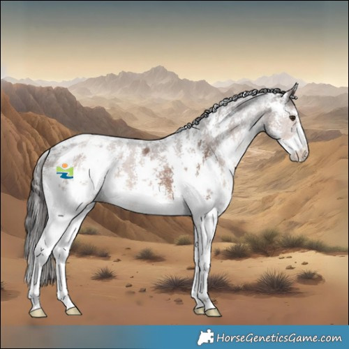 Horse Color:Liver Chestnut Sabino