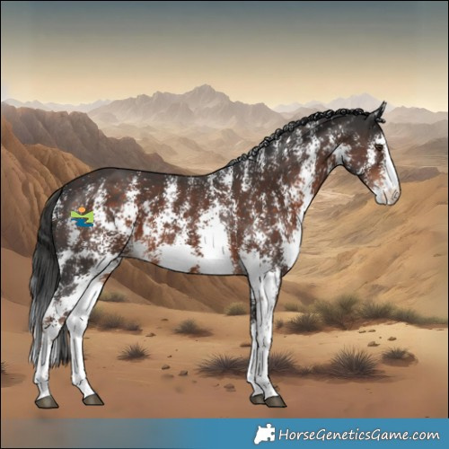 Horse Color:Liver Chestnut Sabino 
