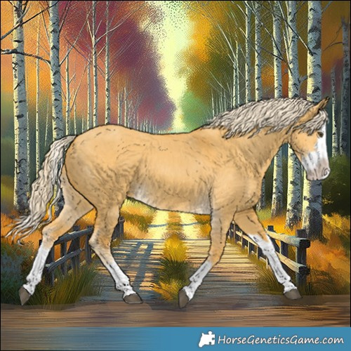 Horse Color:Palomino Dun Splash