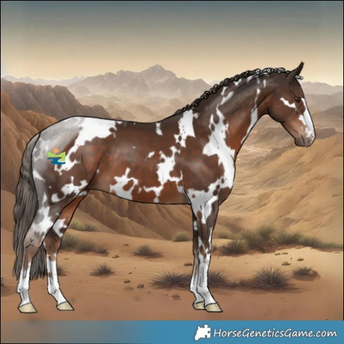 Horse Color:White Spotted Liver Chestnut