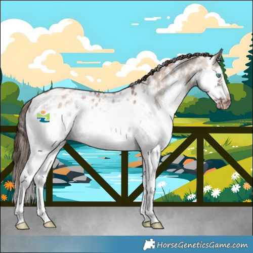 Horse Color:Liver Red Dun Sabino Splash Frame Near Leopard Rabicano
