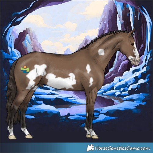 Horse Color:Liver Red Dun Frame Rabicano