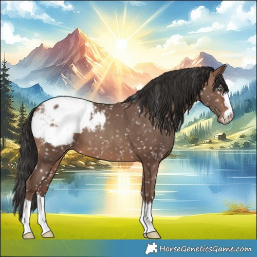 Horse Color:Sable Champagne Snowcap 