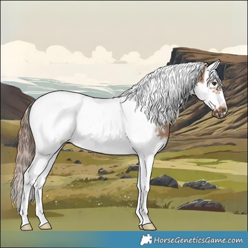 Horse Color:Red Dun Splash Tobiano Frame
