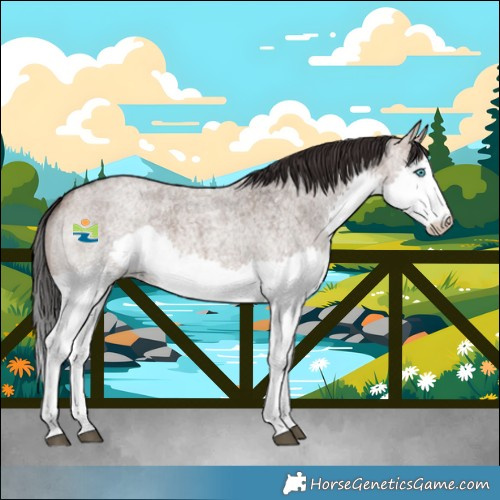Horse Color:Brown Roan Dun Splash Rabicano 