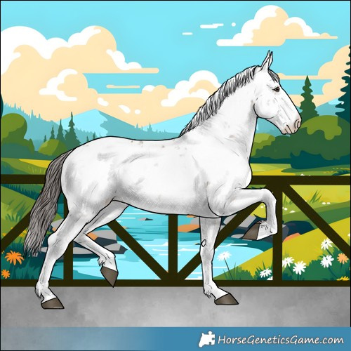 Horse Color:Liver Red Dun Sabino Blanket Rabicano 