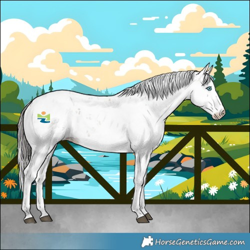 Horse Color:Brown Dun Sabino Splash Rabicano 