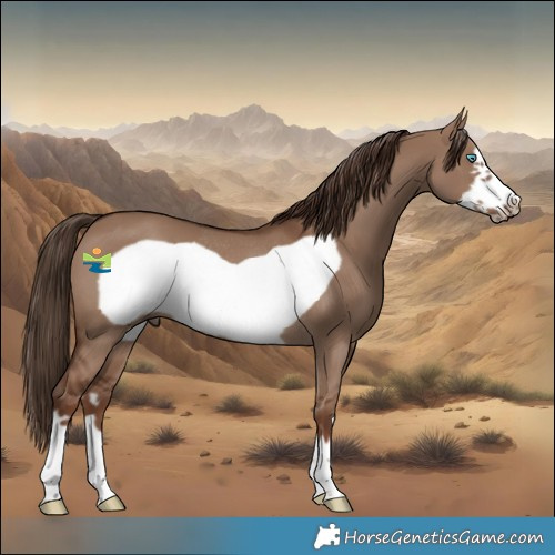 Horse Color:Liver Red Dun Frame Rabicano