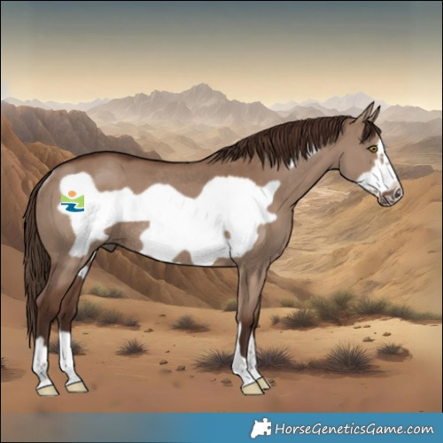 Horse Color:Liver Red Dun Frame Rabicano