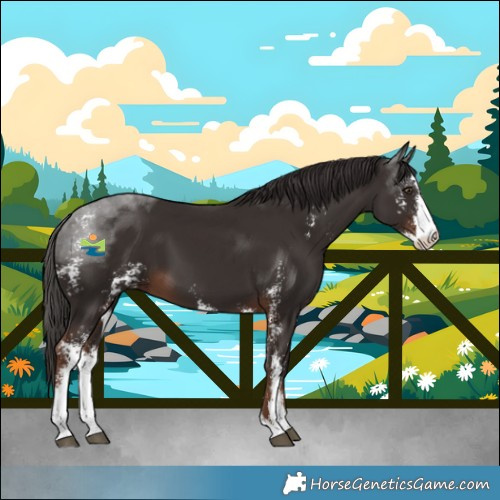 Horse Color:Liver Chestnut Sabino
