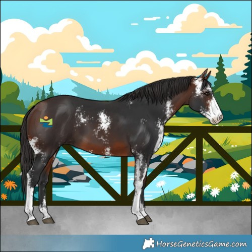 Horse Color:Bay Sabino