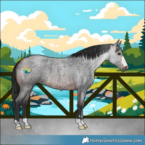 Horse Color:Brown Roan 