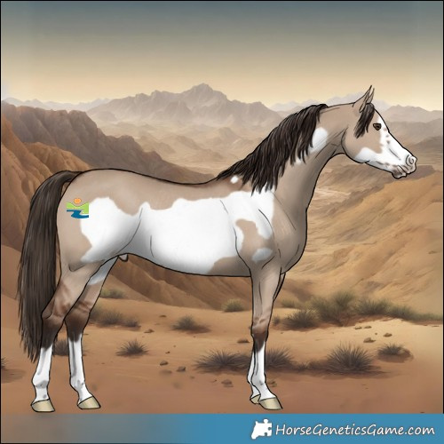 Horse Color:Liver Red Dun Frame Rabicano 