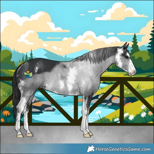 Horse Color:Black Sabino Rabicano 
