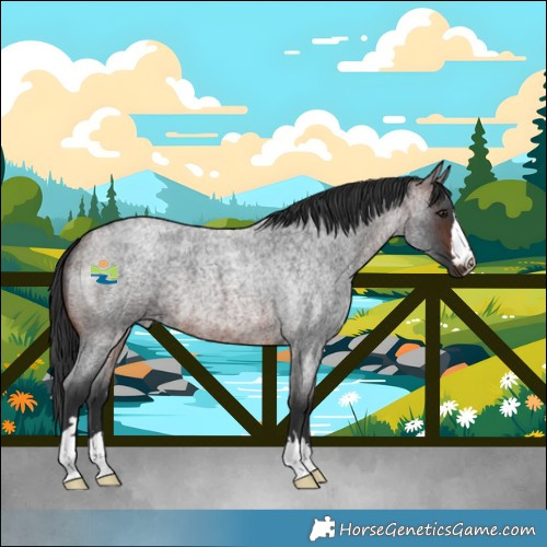Horse Color:Brown Roan 