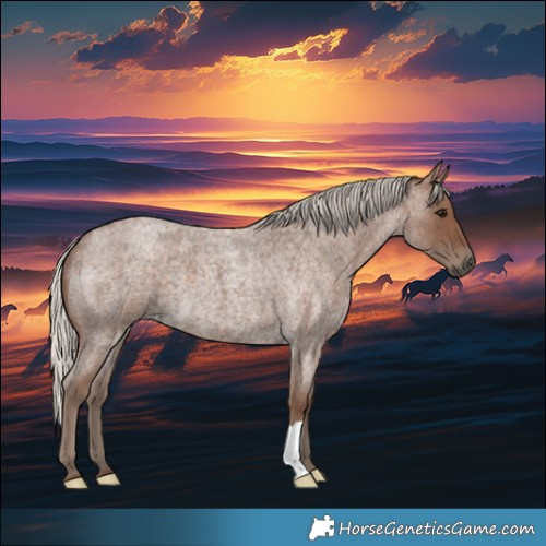 Horse Color:Silver Blue Roan