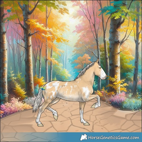 Horse Color:Silver Amber Cream Champagne Sabino Blanket 