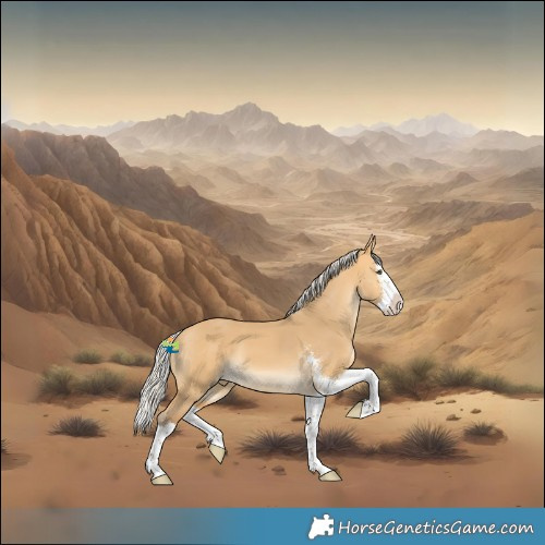 Horse Color:Silver Buckskin Dun Sabino Splash 