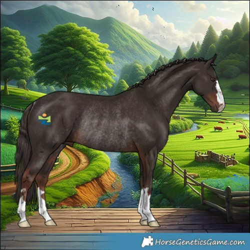 Horse Color:Liver Chestnut Rabicano 