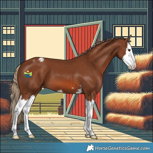 Horse Color:Chestnut Splash Appaloosa 