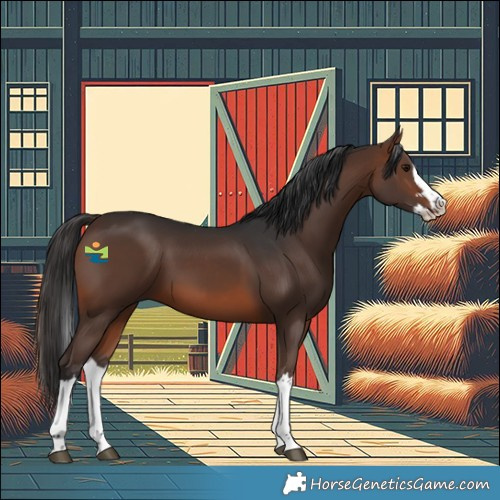 Horse Color:Brown Splash