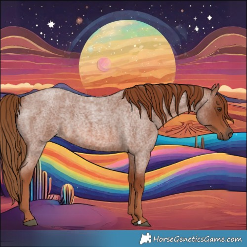 Horse Color:Red Roan 