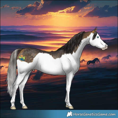 Horse Color:Buckskin Splash Rabicano 