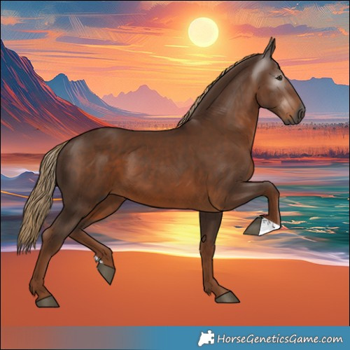 Horse Color:Gray Chestnut 